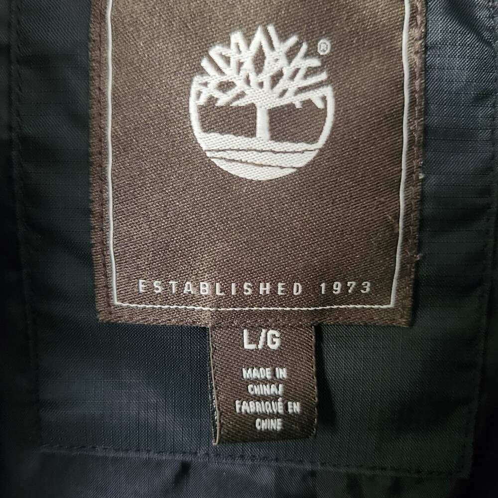 Timberland Men's Duck Down Puffer Vest Large Black - Picture 2 of 3